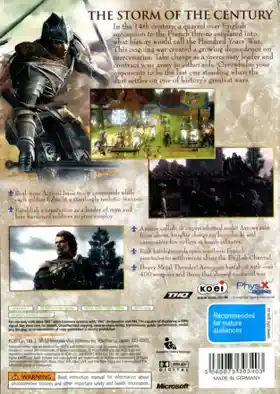 Bladestorm The Hundred Years War (USA) box cover back